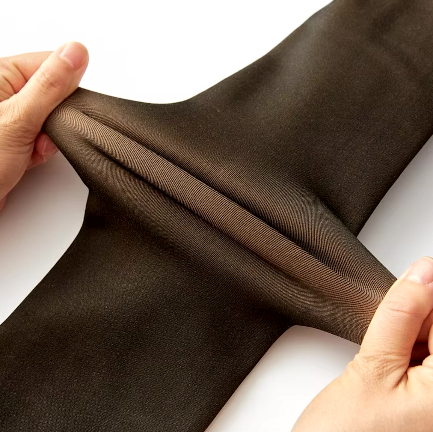 De genomskinliga fleece-strumpbyxorna