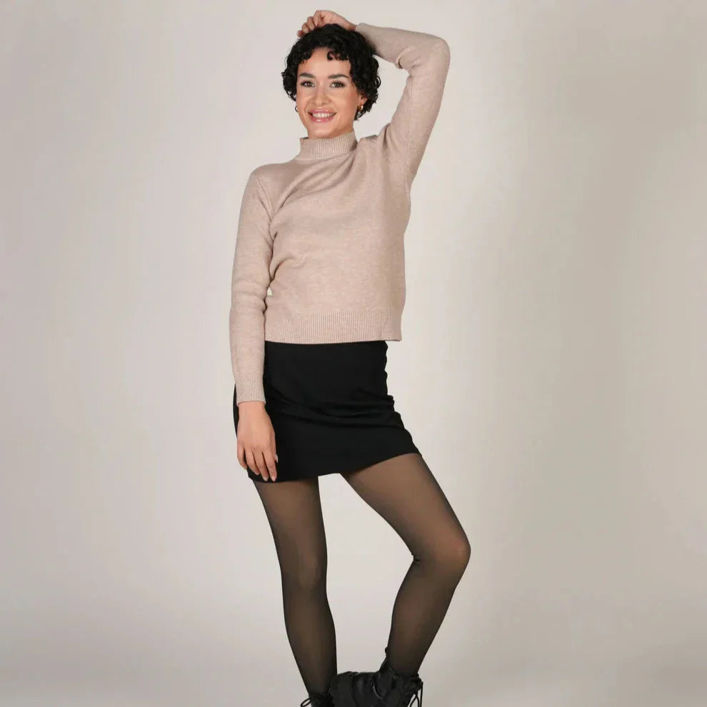 De genomskinliga fleece-strumpbyxorna